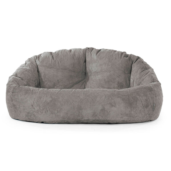 Puf Grande Bubble - Pompón Carbón Gris 01