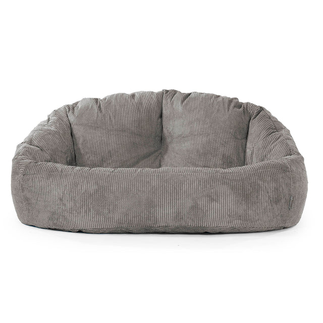 Puf Grande Bubble - Pompón Carbón Gris 01