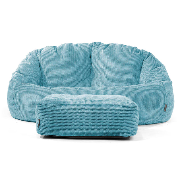Puf Grande Bubble - Pompón Egeo Azul 02