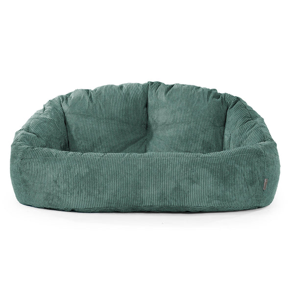 Puf Grande Bubble - Pompón Verde Musgo 01