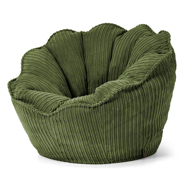Puf Saco Natalia - Pana Clásica Bosque Verde 02