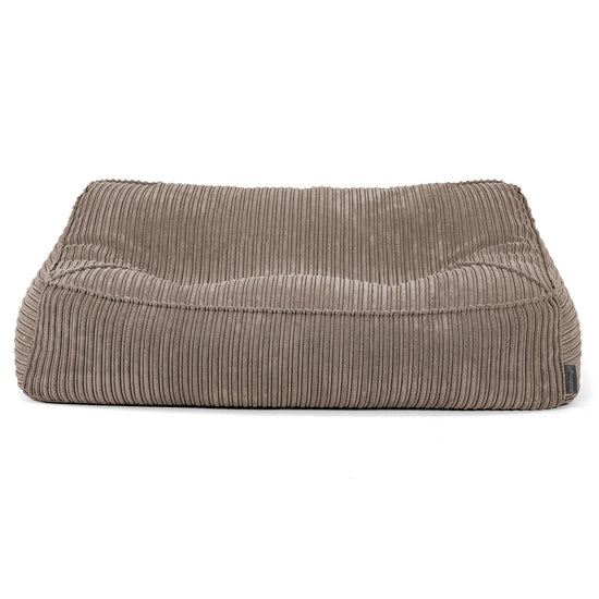Puf Sillón Encorvado - Pana Clásica Marrón empolvado 01