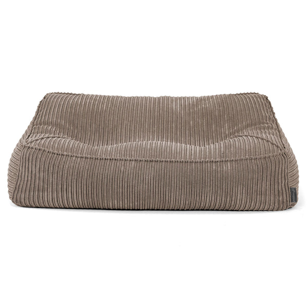 Puf Sillón Encorvado - Pana Clásica Marrón empolvado 01