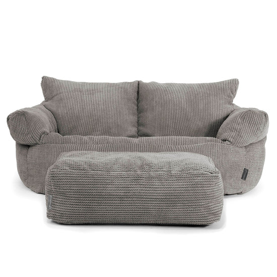 Puf Sofá Josephine - Pompón Carbón Gris 02