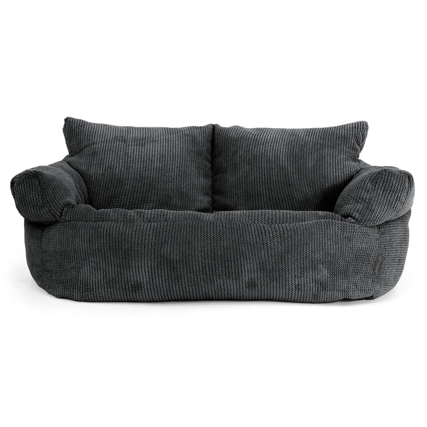 Puf Sofá Josephine - Pompón Negro 01