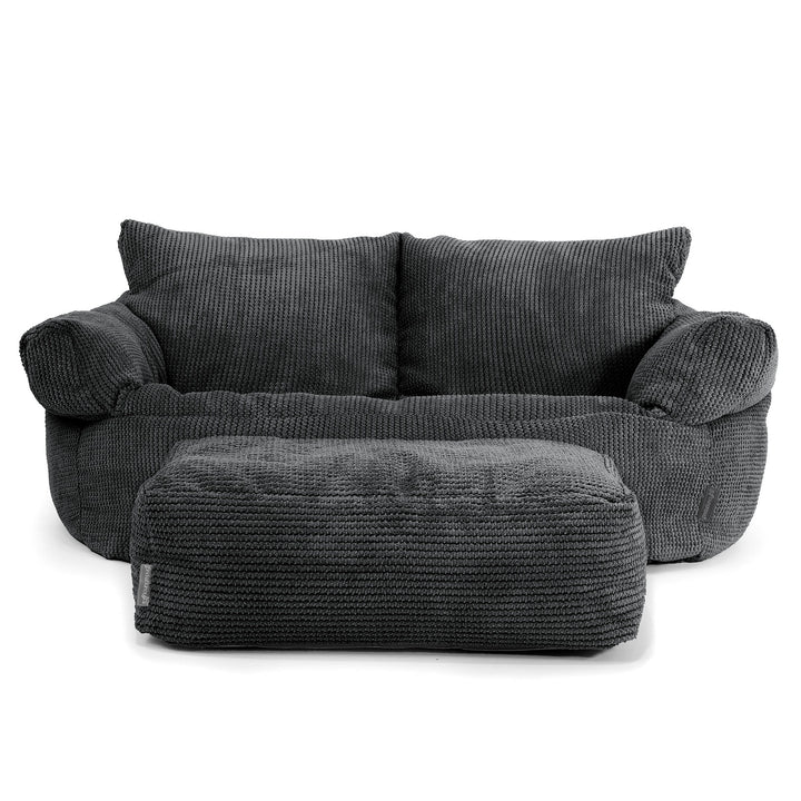 Puf Sofá Josephine - Pompón Negro 02