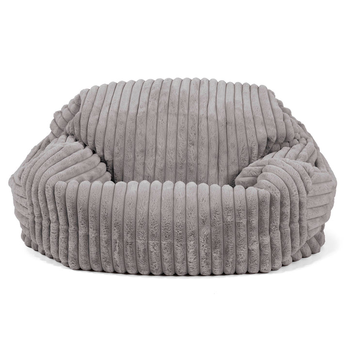 Puf Sofá Sabina - Pana de Felpa Ultra Gris 02
