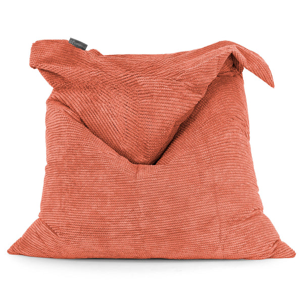 Puff Gigante Cama XL - Pompón Naranja Calabaza 01