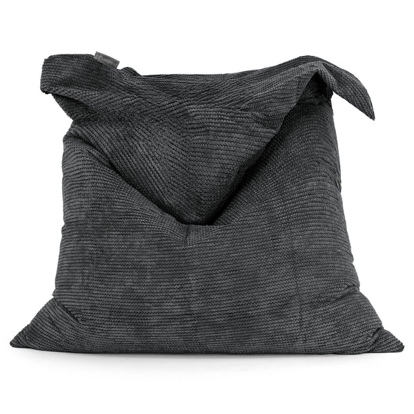 Puff Gigante Cama XL - Pompón Negro 01
