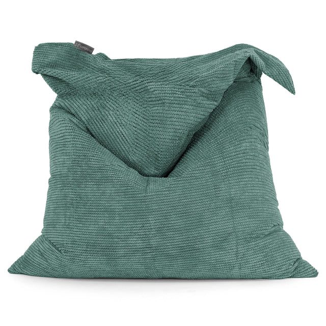 Puff Gigante Cama XL - Pompón Verde Musgo 01