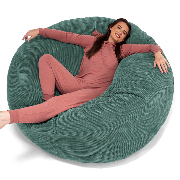 Puff Gigante 'Mega - Pompón Verde Musgo 01