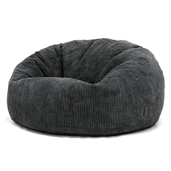Puff Gigante Sofá Clásica - Pompón Negro 01