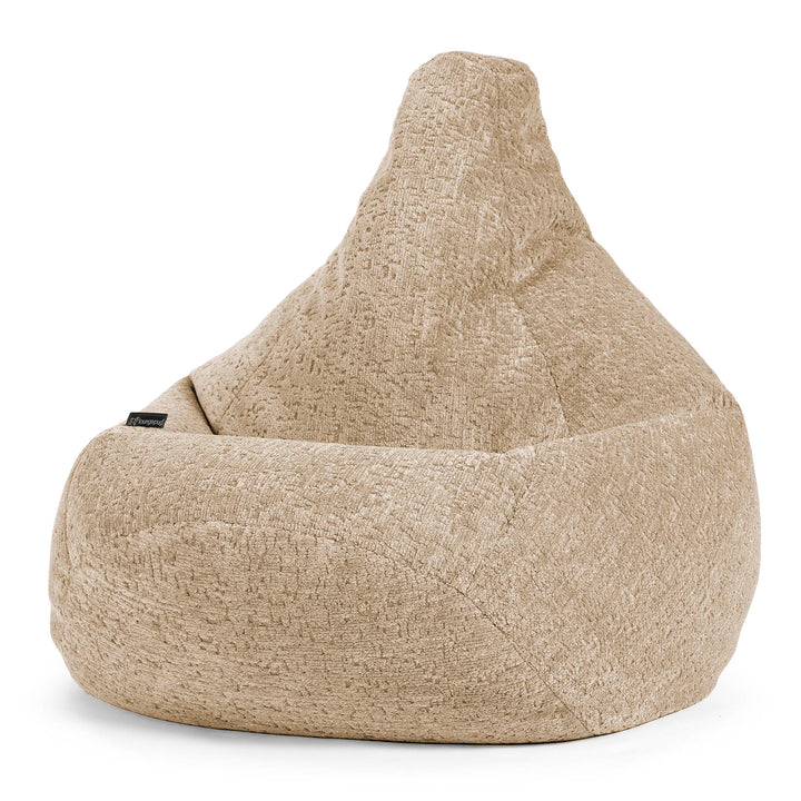 Puff Pera - Chenilla Premium Visón 02