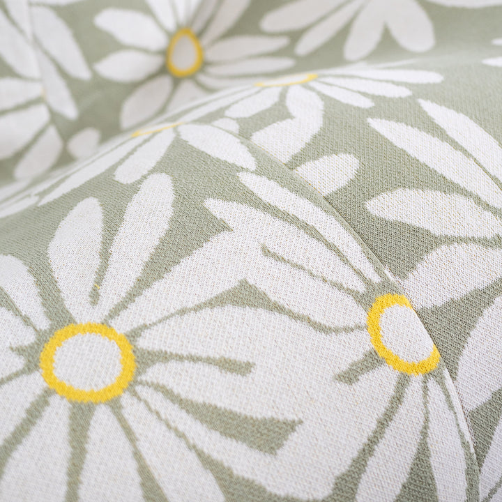 Puff Pera 'Relajarse' - Punto Floral Menta 03