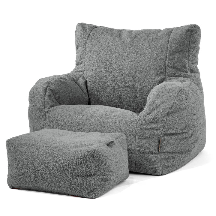 Puff Sillón Josephine - Boucle Gris 02
