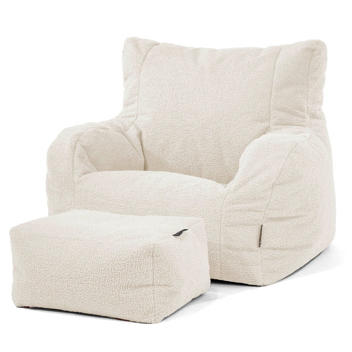 Puff Sillón Josephine - Boucle Marfil 02