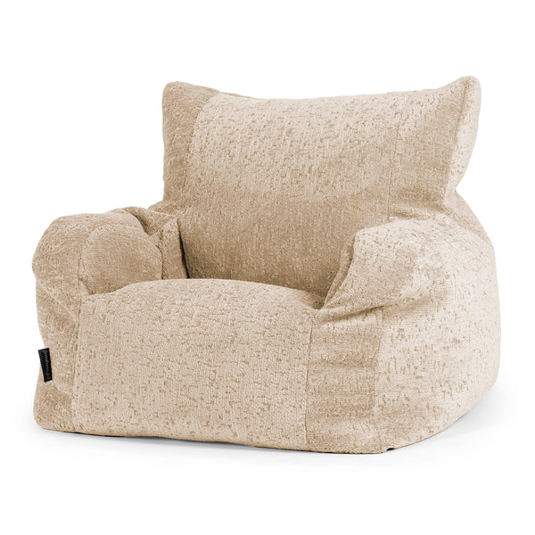 Puff Sillón Josephine - Chenilla Premium Visón 01