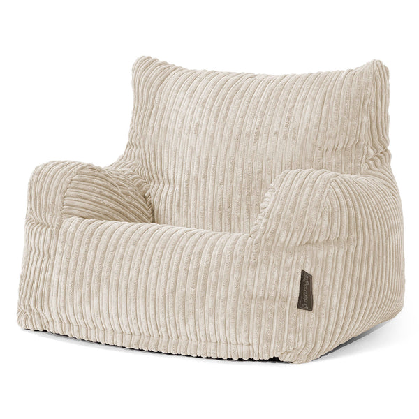Puff Sillón Josephine - Pana Clásica Crema 01