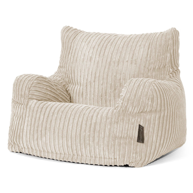 Puff Sillón Josephine - Pana Clásica Crema 01