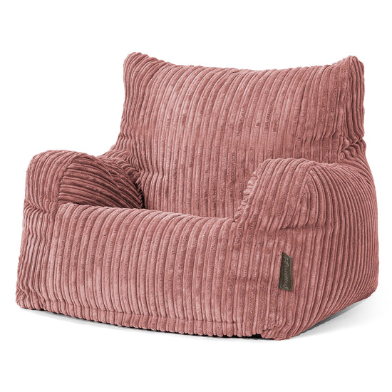 Puff Sillón Josephine - Pana Clásica Durazno 01
