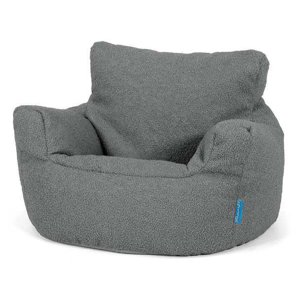 Puff Sillón para niños 1-3 años - Boucle Gris 01