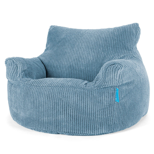Puff Sillón para niños 3-8 años - Pompón Cielo 01