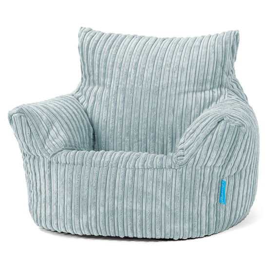 Puff Sillón para niños 1-3 años - Pana Clásica Menta 01