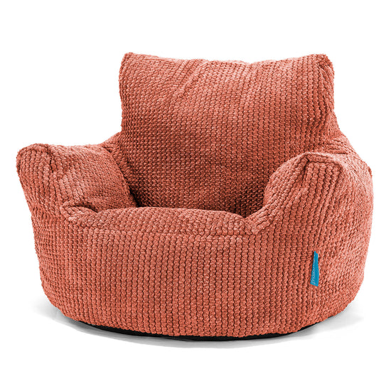 Puff Sillón para niños 1-3 años - Pompón Naranja Calabaza 01