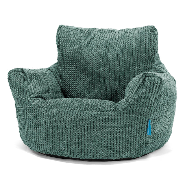 Puff Sillón para niños 1-3 años - Pompón Verde Musgo 01