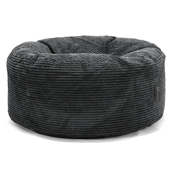 Puff Taburete - Pompón Negro 01