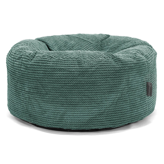 Puff Taburete - Pompón Verde Musgo 01