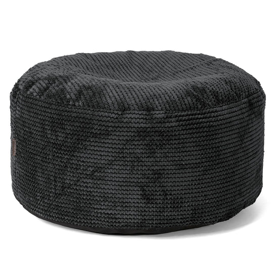 Reposapiés Gigante Redondo - Pompón Negro 01