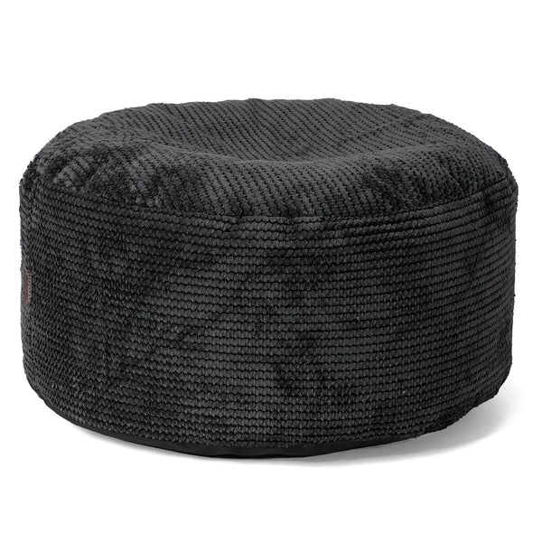 Reposapiés Gigante Redondo - Pompón Negro 01