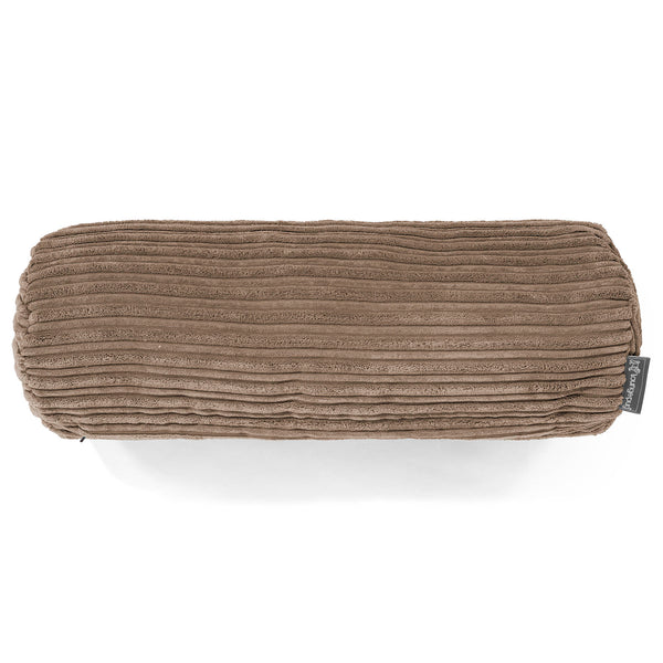 Fundas de Cojín Cilíndrico 20 x 55cm - Pana Clásica Moca