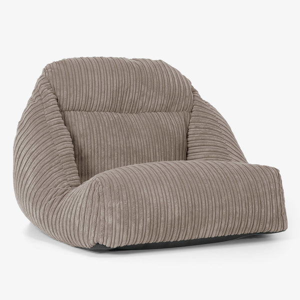Silla Puff de Suelo Aya - Pana Clásica Marrón empolvado 01