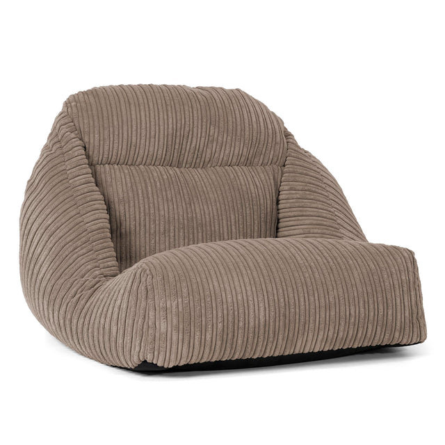 Silla Puff de Suelo Aya - Pana Clásica Marrón empolvado 01