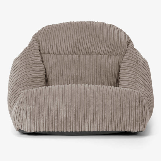 Silla Puff de Suelo Aya - Pana Clásica Marrón empolvado 02