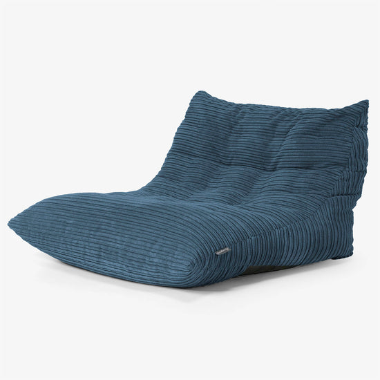 Silla Puff de Suelo Noah - Pana Clásica Azul marino 02