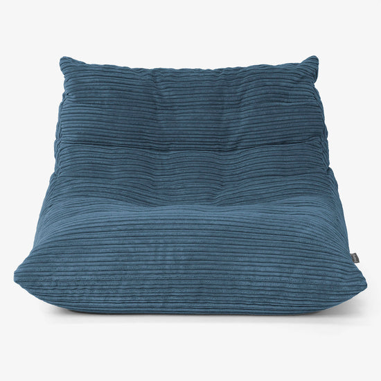 Silla Puff de Suelo Noah - Pana Clásica Azul marino 01