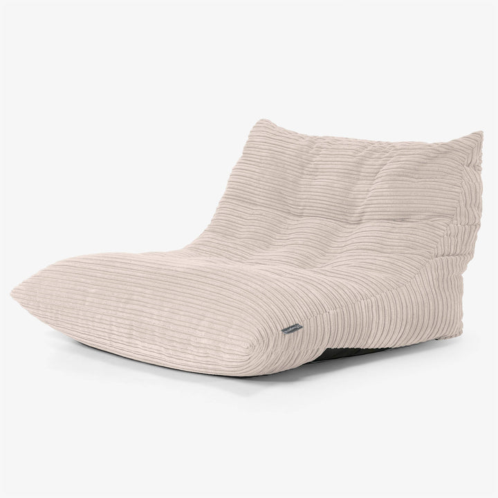 Silla Puff de Suelo Noah - Pana Clásica Marfil 02