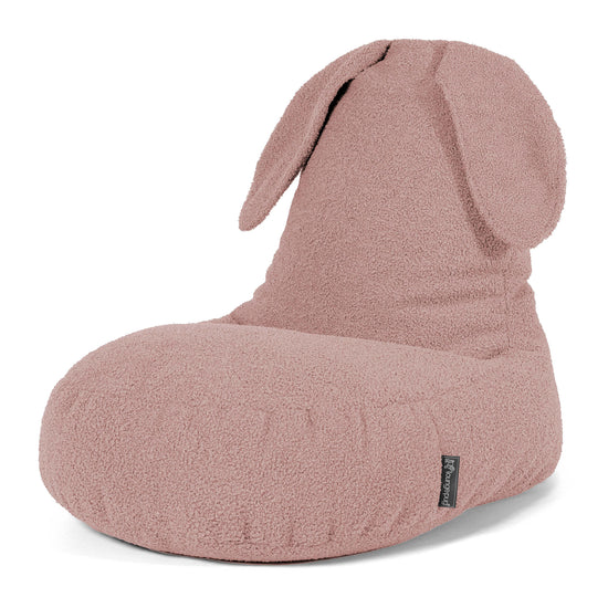 Silla Puff Infantil Animal Conejo de 2 a 6 años - Boucle Rosa 01