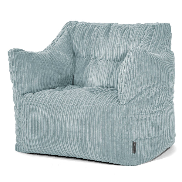 Sillón Puff Victor - Pana Clásica Menta 01