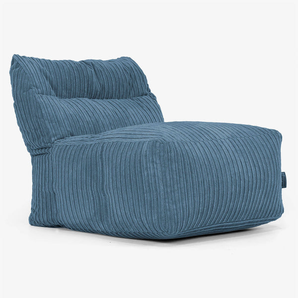 Sofá Modular Puf, Sección Central - Pana Clásica Azul marino 01