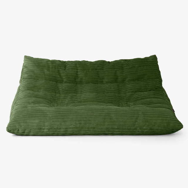 Sofá Puff de Suelo Noah - Pana Clásica Bosque Verde 01