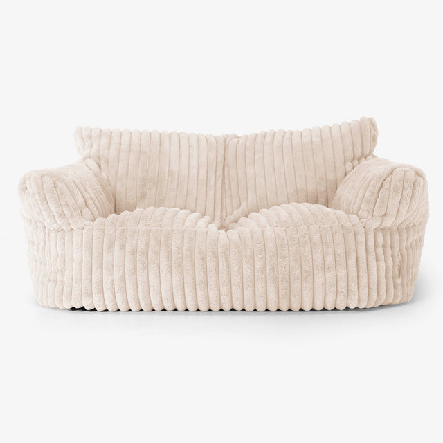 Puf Sofá Josephine - Pana de Felpa Ultra Crema 01