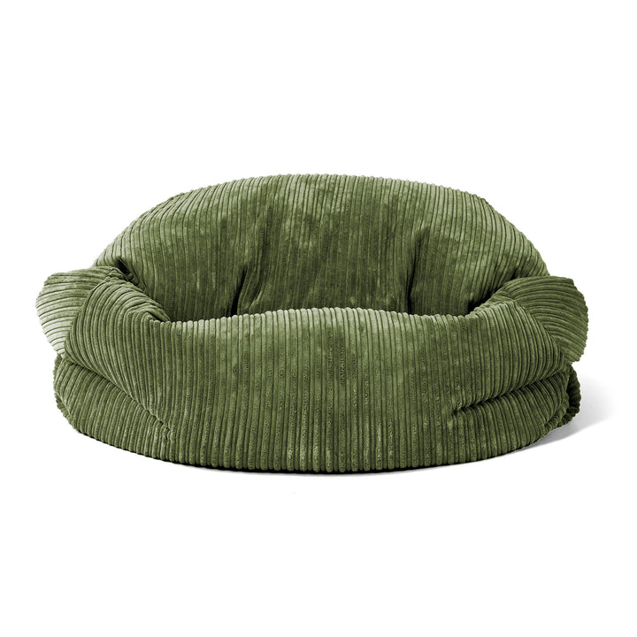 Puf Sofá Sabina - Pana Clásica Bosque Verde 02