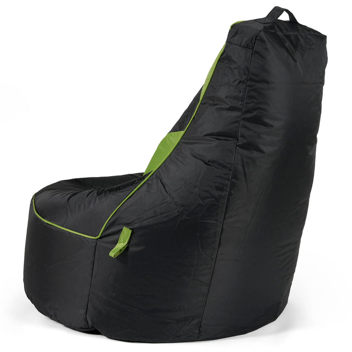 Puff Gaming Acolchado - Negro / Verde 03