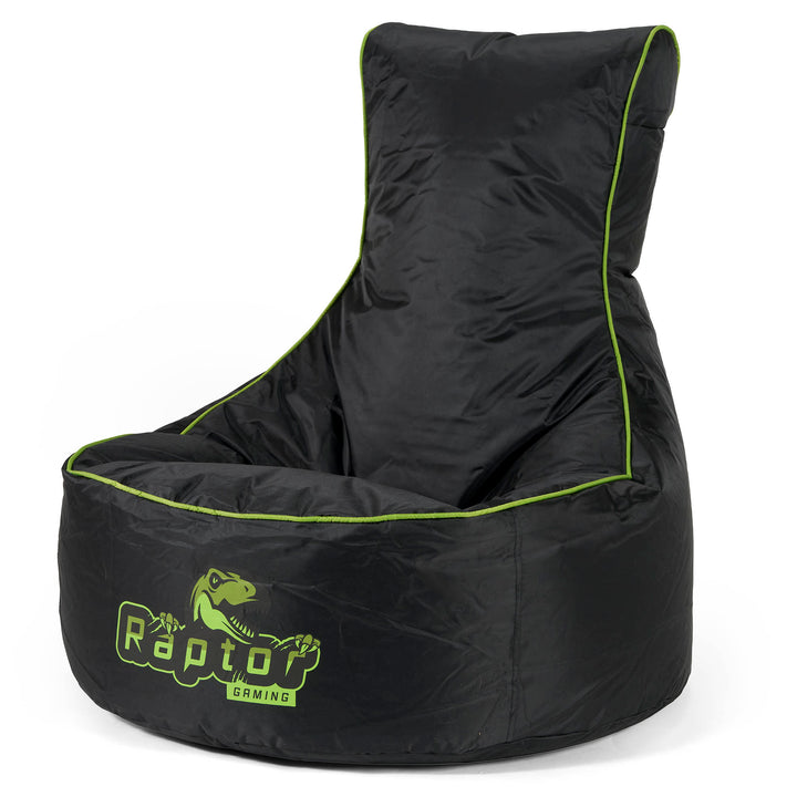 Puff Gaming Estilo Asiento de Coche - Negro / Verde 01