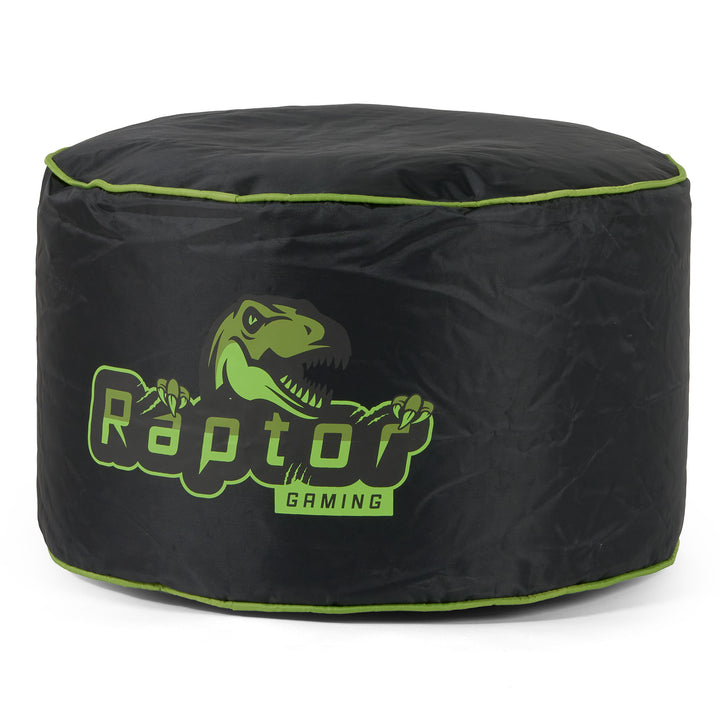 Puff Gaming Estilo Asiento de Coche - Negro / Verde 04