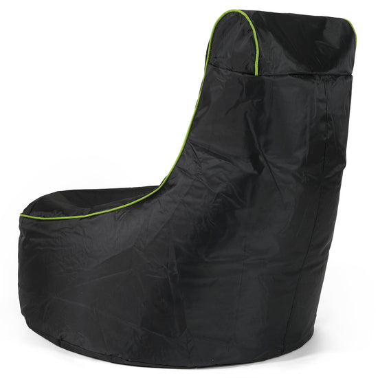 Puff Gaming Estilo Asiento de Coche - Negro / Verde 06